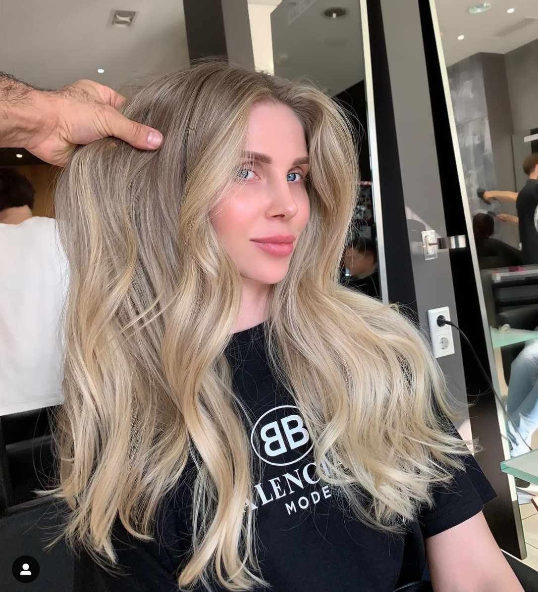 Técnica mechas AirTouch Barcelona(Instagram de Vladimir Sarbashev)